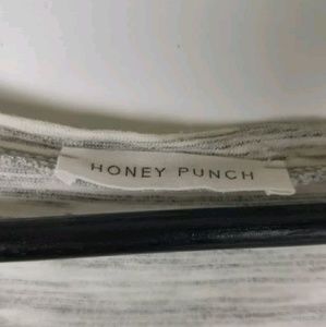 Honey Punch Tops - Honey Punch Top Space Dye Semi Sheer Floral Honey Punch Tops - Honey Punch Top Space Dye Semi Sheer Floral